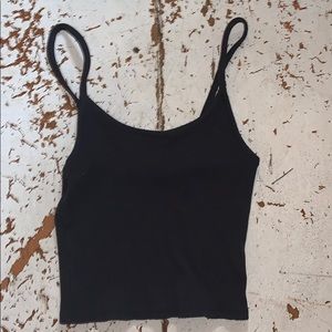 Navy American eagle crop top